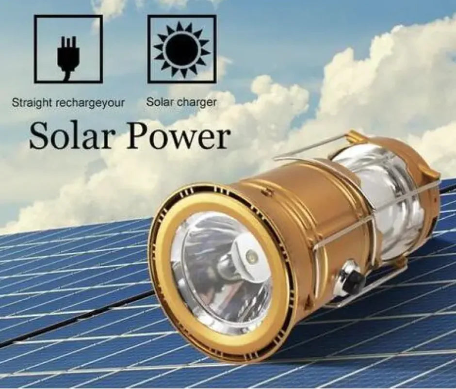 Linterna solar ecológica para acampar