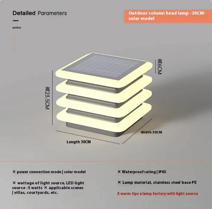 SolarGuard Wall Pillar Light