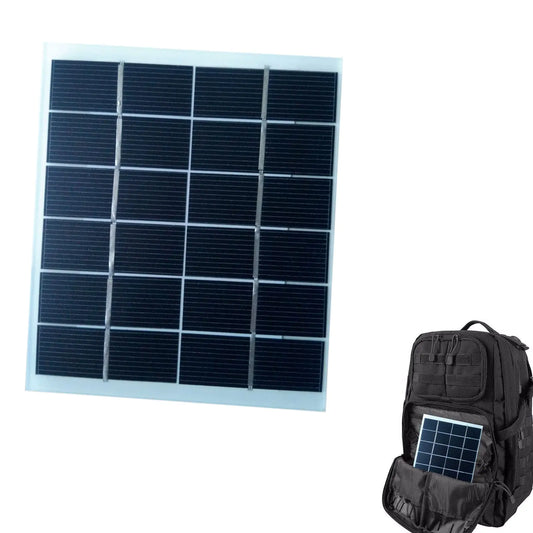 Cargador solar compacto para exteriores Buogint - Panel impermeable de 6 V y 2 W