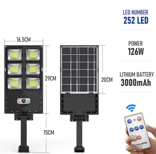 Luz solar de doble fila EcoBright